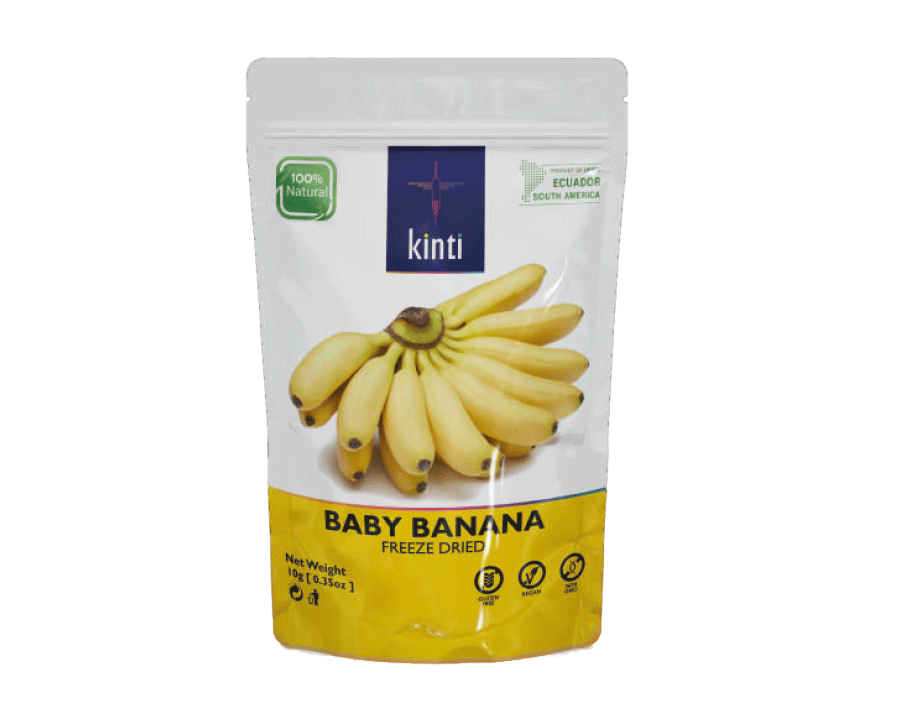 Banana liofilizada